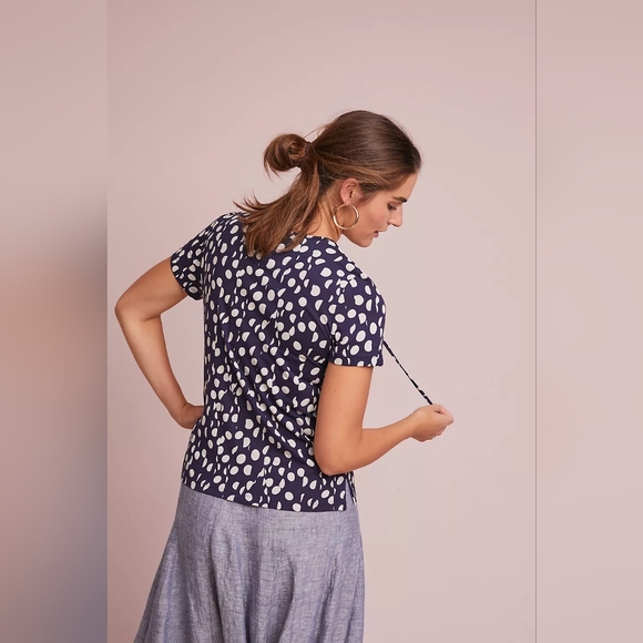 Maeve by Anthropologie Women's Short Sleeve Clement Tee Top, Size Small - Picture 3 of 9